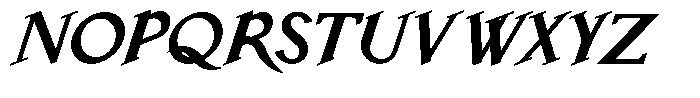Laderas Bold Italic Font UPPERCASE