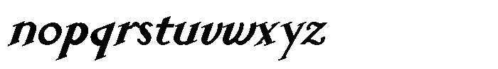 Laderas Bold Italic Font LOWERCASE