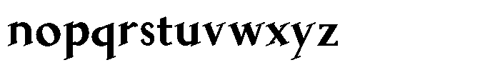 Laderas Bold Font LOWERCASE