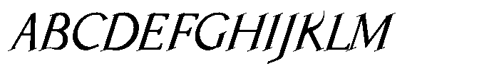 Laderas Italic Font UPPERCASE