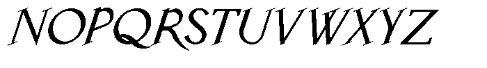 Laderas Italic Font UPPERCASE