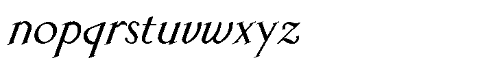 Laderas Italic Font LOWERCASE