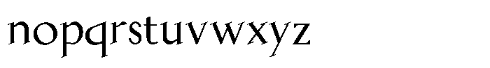 Laderas Regular Font LOWERCASE