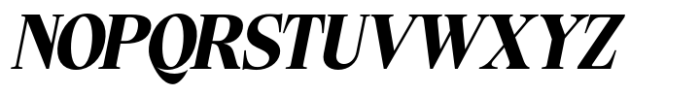 Ladinta Black Italic Font UPPERCASE