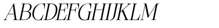 Ladinta Extra Light Italic Font UPPERCASE