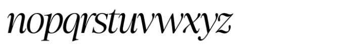 Ladinta Light Italic Font LOWERCASE