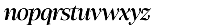 Ladinta Medium Italic Font LOWERCASE