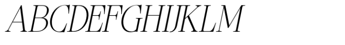 Ladinta Thin Italic Font UPPERCASE