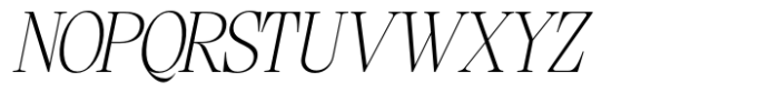 Ladinta Thin Italic Font UPPERCASE