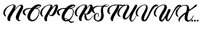 Ladiya Font UPPERCASE