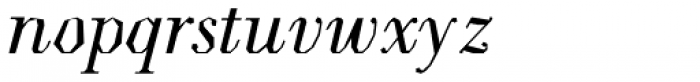 Ladoni Italic Font LOWERCASE