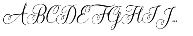 Lady Angelina Script Font UPPERCASE
