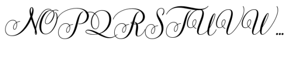 Lady Angelina Script Font UPPERCASE