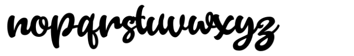 Ladywish Font LOWERCASE