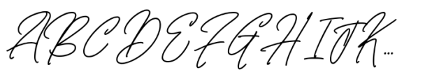 Lafisken Signature Font UPPERCASE