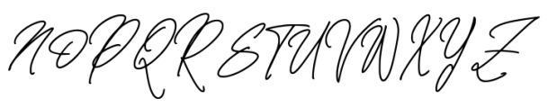 Lafisken Signature Font UPPERCASE