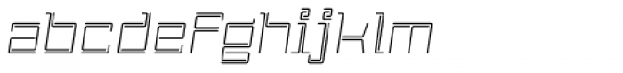 Laftatic 4F Italic Font LOWERCASE
