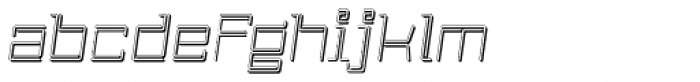 Laftatic 4F Shadow Italic Font LOWERCASE