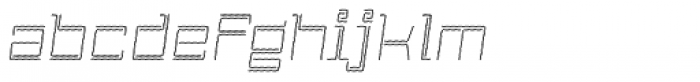 Laftatic 4F Stripes Italic Font LOWERCASE