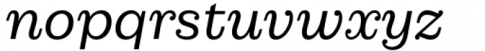 Lagom Semilight Italic Font LOWERCASE