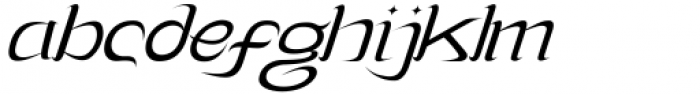 Lagosi Light Italic Font LOWERCASE