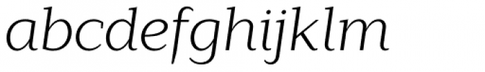 Lagu Serif Light Italic Font LOWERCASE