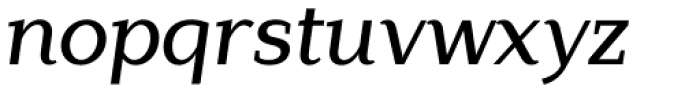 Lagu Serif Medium Italic Font LOWERCASE