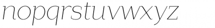 Lagu Serif Thin Italic Font LOWERCASE
