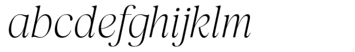 Lah Kagok Extra Light Italic Font LOWERCASE