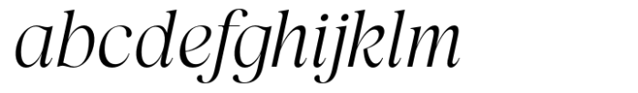 Lah Kagok Light Italic Font LOWERCASE