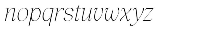 Lah Kagok Thin Italic Font LOWERCASE