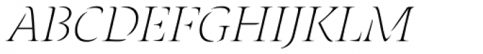 Laima Hairline Italic Font UPPERCASE