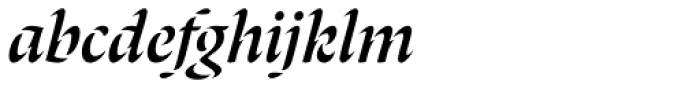 Laima Italic Font LOWERCASE
