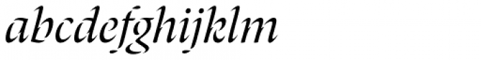 Laima Light Italic Font LOWERCASE