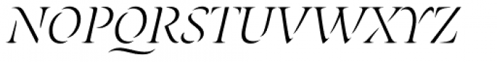 Laima Thin Italic Font UPPERCASE