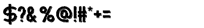 Lakescape Shadow Font OTHER CHARS