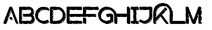 Lakescape Shadow Font UPPERCASE