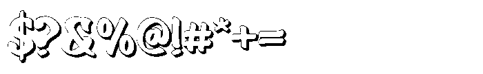 Lakon Rokum Shadow Font OTHER CHARS