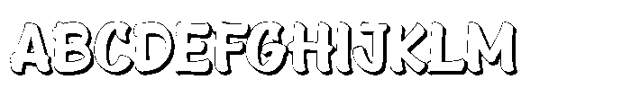 Lakon Rokum Shadow Font UPPERCASE