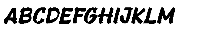 Lakon Rokum Slant Font UPPERCASE