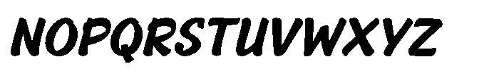 Lakon Rokum Slant Font UPPERCASE