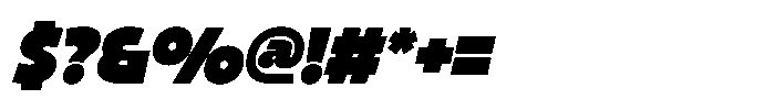 Lakove Oblique Font OTHER CHARS