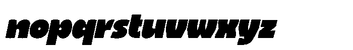 Lakove Oblique Font LOWERCASE