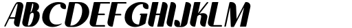 Laksmi Bold Italic Font UPPERCASE