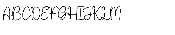 Lalatina Patricia Outline Lalatina Patricia Script Regular Font UPPERCASE