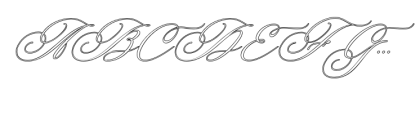 Lamborghini Script Outline,Slant Font UPPERCASE