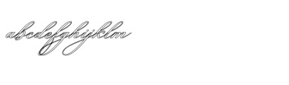 Lamborghini Script Outline,Slant FONT