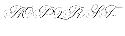 Lamborghini Script Regular Font UPPERCASE