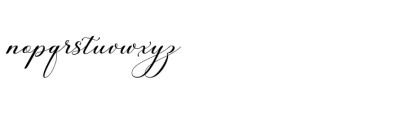 Lamborghini Script Regular Font LOWERCASE