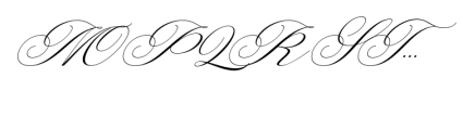 Lamborghini Script Slant Font UPPERCASE